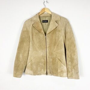 GIL BRET Vintage Leather Zip Tan Jacket